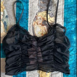 NWT Savage X Fenty Gathered Mesh Bralette